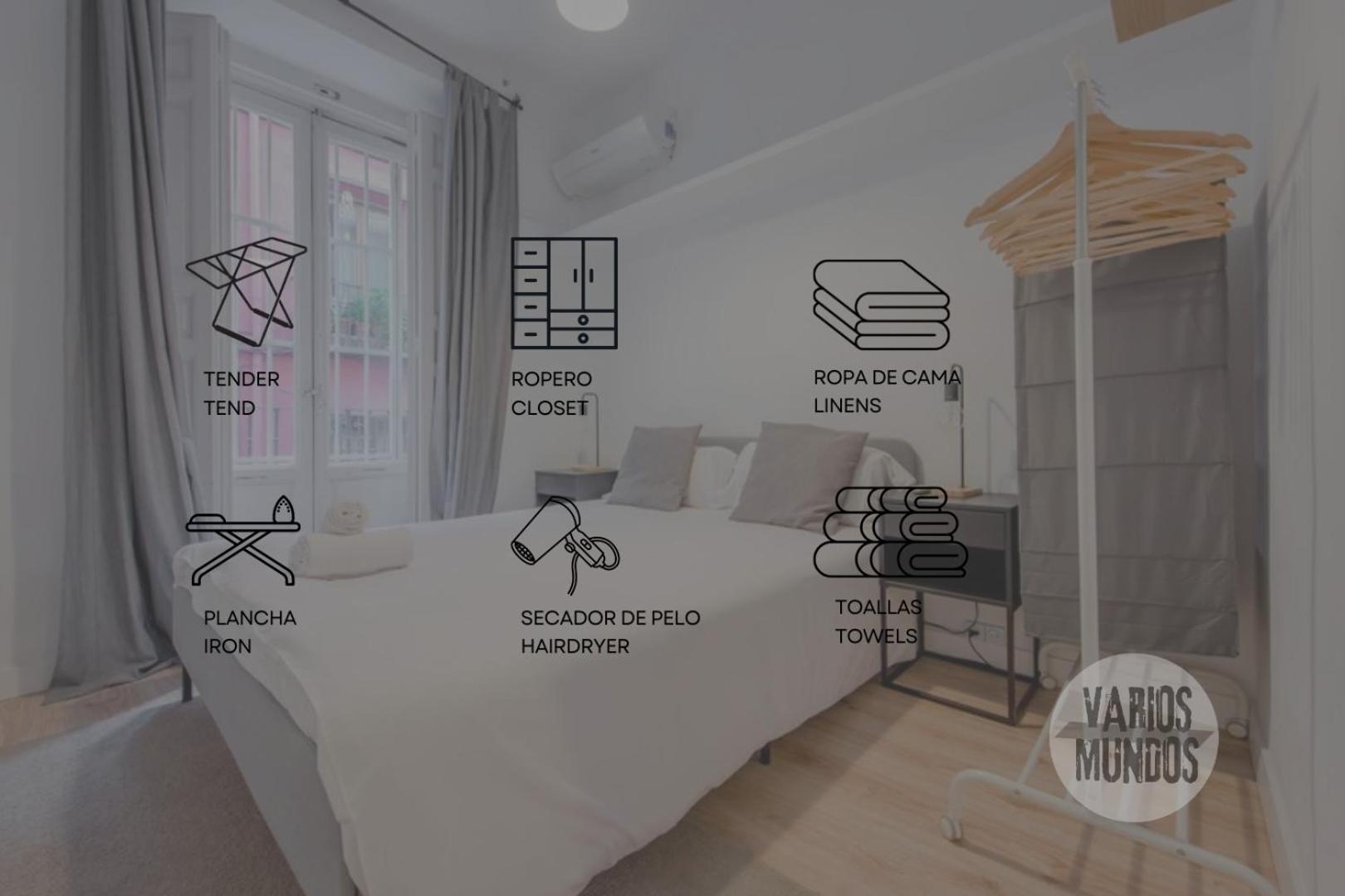 Premium Apt Para 9Pax En Calle Olmo - Centro De Madrid E1 Exteriör bild